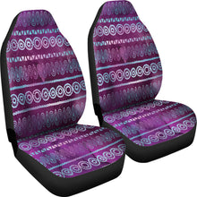 Load image into Gallery viewer, Purple Iridescent Boho Watercolor Pattern Car Seat Covers
