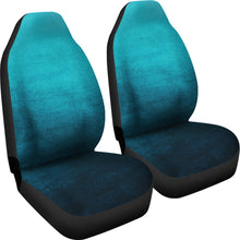 Load image into Gallery viewer, Teal Ombre Car Seat Covers Watercolor
