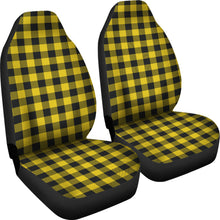 Load image into Gallery viewer, Yellow Buffalo Plaid Car Seat Covers