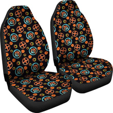 Load image into Gallery viewer, Black With Steampunk Pattern Car Seat Covers