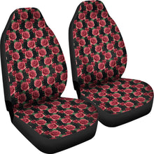 Load image into Gallery viewer, Vintage Rose Car Seat Covers Roses Pink Red and Black