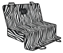 Load image into Gallery viewer, Bailey Zebra Black and White Back Bench Seat Cover For Pets