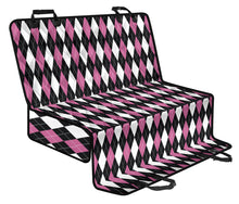 Load image into Gallery viewer, Pink, Black and White, Argyle Pet Hammock