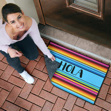 Load image into Gallery viewer, Hola Doormat With Colorful Serape Mexican Style Pattern
