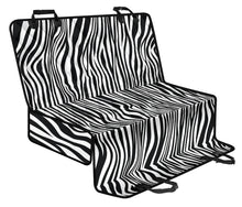 Load image into Gallery viewer, Black and White Zebra Stripes Print Back Bench Seat Cover For Pets