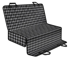Load image into Gallery viewer, Medium Gray and Black Buffalo Plaid Back Seat Cover For Pets Small Print