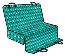 Load image into Gallery viewer, Teal, White and Black Arrow Pattern Dog Hammock Back Seat Cover For Pets