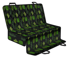 Load image into Gallery viewer, Black With Cactus Pattern Back Seat Cover For Pets