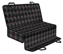Load image into Gallery viewer, Black, Red, White and Gray Plaid Tartan Back Seat Cover For Pets