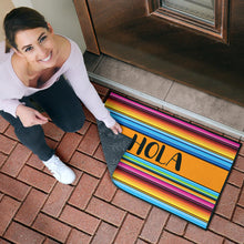 Load image into Gallery viewer, Hola Doormat With Colorful Serape Mexican Style Pattern