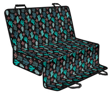 Load image into Gallery viewer, Teal and Pink Cactus Pattern Dog Hammock Back Seat Cover For Pets