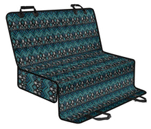 Load image into Gallery viewer, Black and Teal Ethnic Pattern Back Seat Cover For Pets