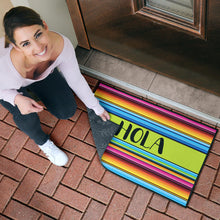 Load image into Gallery viewer, Hola Doormat With Colorful Serape Mexican Style Pattern