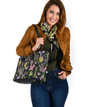 Load image into Gallery viewer, Colorful Cactus Pattern Vegan Leather Tote Bags