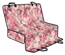 Load image into Gallery viewer, Blush Pink and Rose Camouflage Pattern Back Seat Cover for Pets