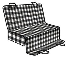 Load image into Gallery viewer, Black White Buffalo Plaid Pet Hammock To Match Front Seat Covers