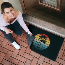 Load image into Gallery viewer, Palm Trees Retro Sunset Doormats