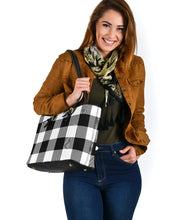 Load image into Gallery viewer, Large Buffalo Plaid Pattern Tote Bags