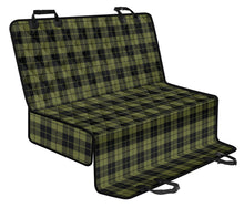 Load image into Gallery viewer, Army Green Plaid Tartan Back Seat Cover For Pets Dog Hammock