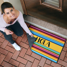 Load image into Gallery viewer, Hola Doormat With Colorful Serape Mexican Style Pattern