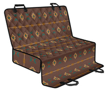Load image into Gallery viewer, Dark Brown Southwestern Tribal Pattern Dog Hammock Back Seat Cover For Pets