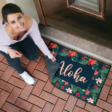 Load image into Gallery viewer, Aloha Hawaiian Tropical Flower Door Mat Colorful