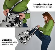 Load image into Gallery viewer, Camo Grocery Shopping Bags Pack of 3 In Green, Gray and Brown Camouflage Patterns