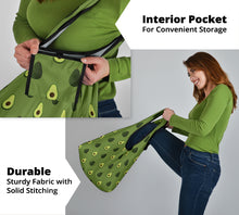 Load image into Gallery viewer, Avocado Pattern Reusable Grocery Shopping Bags Pack of 3