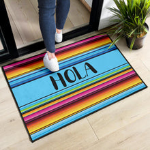 Load image into Gallery viewer, Hola Doormat With Colorful Serape Mexican Style Pattern
