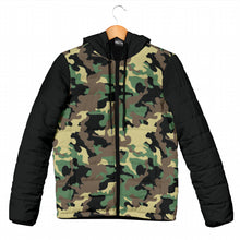 Load image into Gallery viewer, Camouflage Puffer Jacket Women's Coat Quilted Hooded