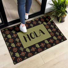 Load image into Gallery viewer, Hola Cactus Pattern Doormat Welcome Mat Southwestern Pattern