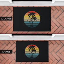 Load image into Gallery viewer, Palm Trees Retro Sunset Doormats