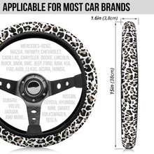 Load image into Gallery viewer, Small Print Snow Leopard Steering Wheel Cover