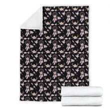 Load image into Gallery viewer, Black and Pink Boho Soft Suede Polyester Blanket