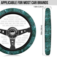 Load image into Gallery viewer, Faux Tooled Leather Steering Wheel Cover
