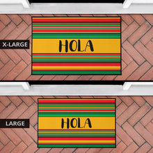 Load image into Gallery viewer, Hola Red Green and Yellow Serape Style Door Mat
