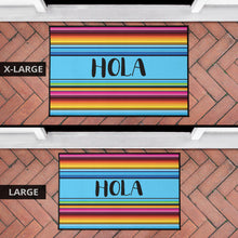Load image into Gallery viewer, Hola Doormat With Colorful Serape Mexican Style Pattern
