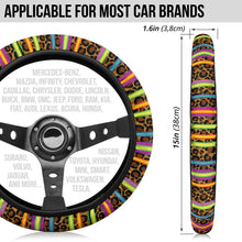Load image into Gallery viewer, Leopard Serape Steering Wheel Cover