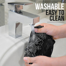 Load image into Gallery viewer, Black and White Vine Steering Wheel Cover