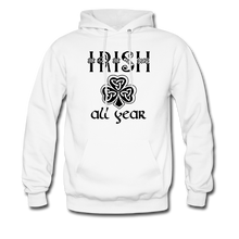 Load image into Gallery viewer, Irish All Year Unisex Hoodie - white