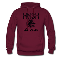 Load image into Gallery viewer, Irish All Year Unisex Hoodie - burgundy