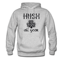 Load image into Gallery viewer, Irish All Year Unisex Hoodie - heather gray