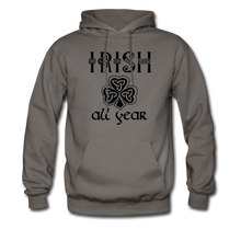 Load image into Gallery viewer, Irish All Year Unisex Hoodie - asphalt gray