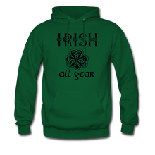 Load image into Gallery viewer, Irish All Year Unisex Hoodie - forest green