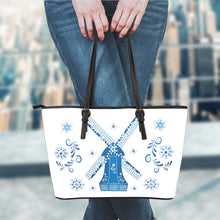 Load image into Gallery viewer, Delft Blue Dutch Windmill Tote Bag