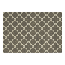 Load image into Gallery viewer, Burlap Style Quatrefoil Tempered Glass Cutting Board