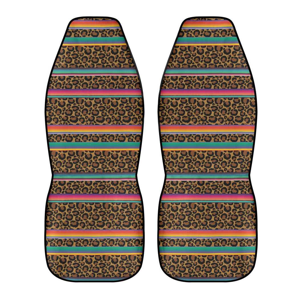 Leopard Serape Car Seat Covers (2 Pcs)