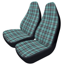 Load image into Gallery viewer, Turquoise Plaid Car Seat Covers (2 Pcs)
