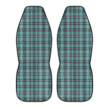 Load image into Gallery viewer, Turquoise Plaid Car Seat Covers (2 Pcs)
