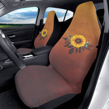 Load image into Gallery viewer, Burnt Orange Sunflower Car Seat Covers (2 Pcs)
